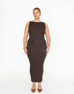 Kienna Maxi Skirt (Chocolate)*CHARCOAL Online