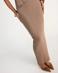 Kienna Maxi Skirt (Mushroom)*CHARCOAL New