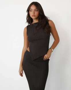 Kienna Top (Chocolate)*CHARCOAL Clearance