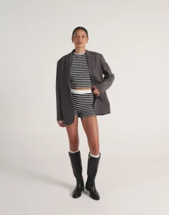 Kika Shorts (Black/White)*CHARCOAL CLOTHING Outlet