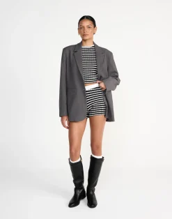 Kika Shorts (Black/White)*CHARCOAL CLOTHING Outlet