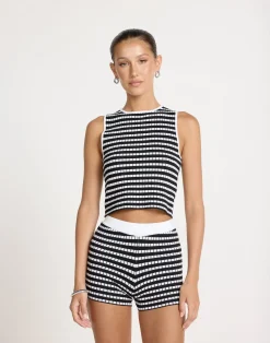 Kika Shorts (Black/White)*CHARCOAL CLOTHING Outlet