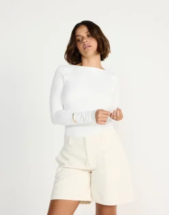 Kimber Bodysuit (White)*CHARCOAL CLOTHING Online