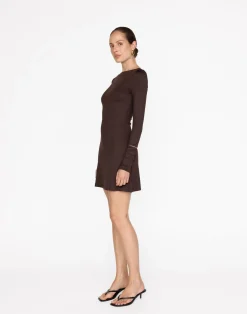 Kimber Mini Dress (Chocolate)*CHARCOAL Sale