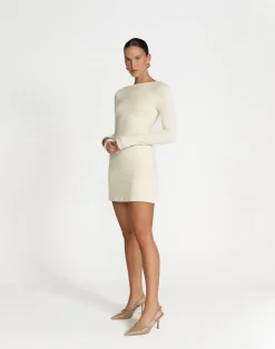 Kimber Mini Dress (Oat)*CHARCOAL Fashion
