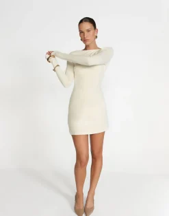 Kimber Mini Dress (Oat)*CHARCOAL Fashion