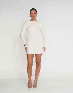 Kimber Mini Dress (Oat)*CHARCOAL Fashion
