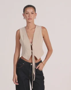 Kimberly Top (Latte)*CHARCOAL CLOTHING Outlet