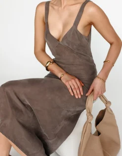 Kirsty Maxi Dress (Warm Grey)*CHARCOAL CLOTHING Online