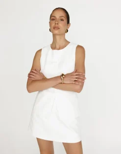Kristen Mini Skirt (White)*CHARCOAL Outlet