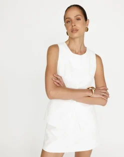 Kristen Mini Skirt (White)*CHARCOAL Outlet