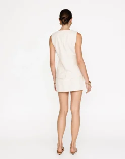 Kristen Vest Top (Oat)*VogueMax Clearance