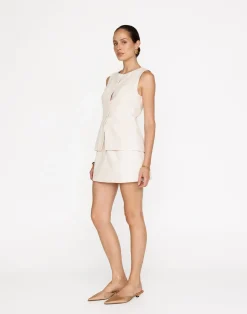 Kristen Vest Top (Oat)*VogueMax Clearance