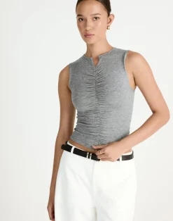 Laney Top (Grey Marle)*CHARCOAL Outlet