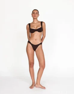 Layla Balconette Bikini Top (Chocolate)*CHARCOAL New