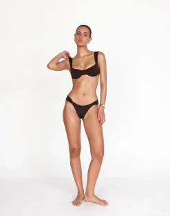 Layla Balconette Bikini Top (Chocolate)*CHARCOAL Outlet