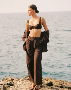 Layla Balconette Bikini Top (Chocolate)*CHARCOAL Outlet