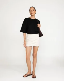 Leela Mini Skirt (Oat)*CHARCOAL Hot