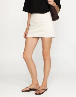 Leela Mini Skirt (Oat)*CHARCOAL Hot