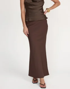 Lilou Maxi Skirt (Chocolate)*CHARCOAL Sale