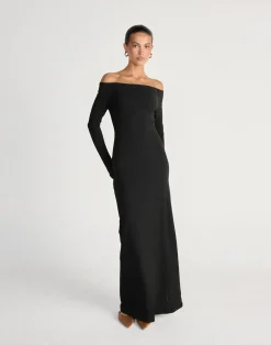 Liora Long Sleeve Maxi Dress (Black)*CHARCOAL CLOTHING Hot
