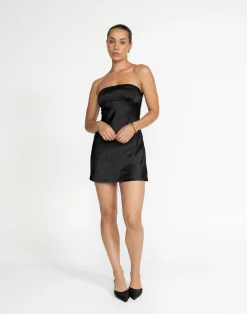 Loren Mini Dress (Black)*CHARCOAL Sale