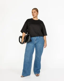 Luca Oversized Tee (Black)*CHARCOAL Sale