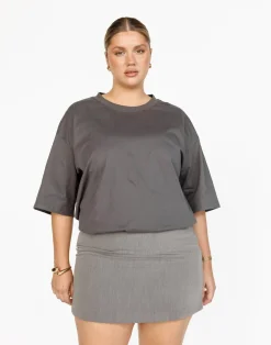 Luca Oversized Tee (Slate)*CHARCOAL Best