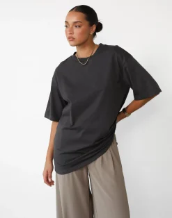 Luca Oversized Tee (Slate)*CHARCOAL Best