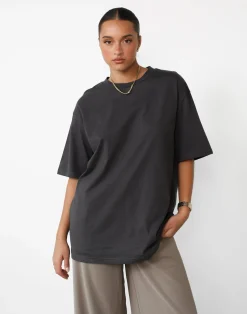 Luca Oversized Tee (Slate)*CHARCOAL Best