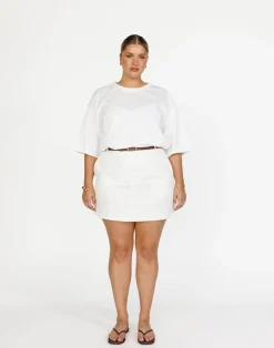 Luca Oversized Tee (White)*CHARCOAL Best