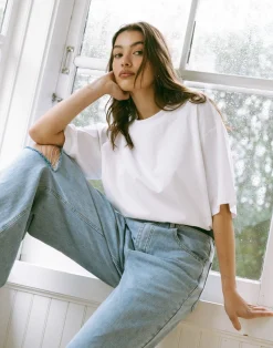 Luca Oversized Tee (White)*CHARCOAL Best