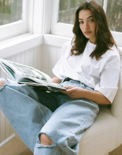 Luca Oversized Tee (White)*CHARCOAL Best