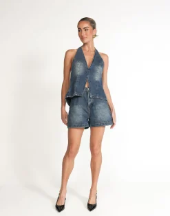 Lucas Denim Shorts (Faded Mid Wash)*CHARCOAL Online