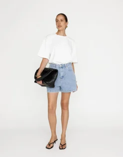 Lucas Denim Shorts (Light Vintage)*CHARCOAL Hot