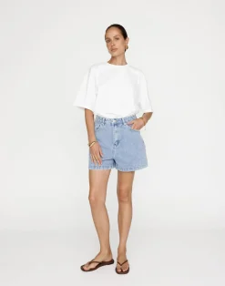 Lucas Denim Shorts (Light Vintage)*CHARCOAL Hot