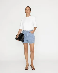 Lucas Denim Shorts (Light Vintage)*CHARCOAL Hot