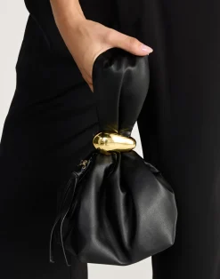 Lucia Handle Bag (Black Suede) - By*Billini Outlet