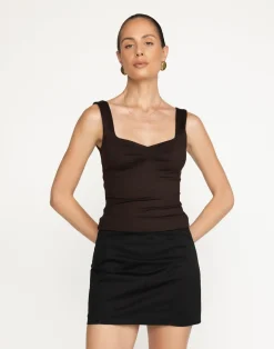 Luella Top (Chocolate)*CHARCOAL Clearance