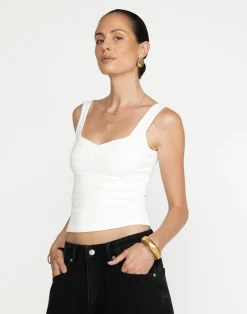 Luella Top (White)*CHARCOAL Outlet
