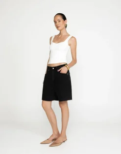 Luella Top (White)*CHARCOAL Outlet