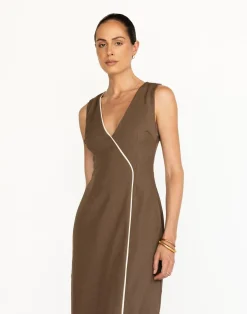 Luiza Maxi Dress (Coffee)*CHARCOAL Best
