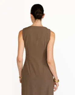 Luiza Maxi Dress (Coffee)*CHARCOAL Best