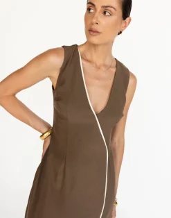 Luiza Maxi Dress (Coffee)*CHARCOAL Best
