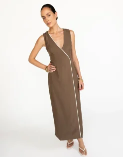 Luiza Maxi Dress (Coffee)*CHARCOAL Best