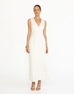 Luiza Maxi Dress (Oat)*CHARCOAL Clearance