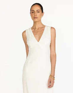 Luiza Maxi Dress (Oat)*CHARCOAL Clearance