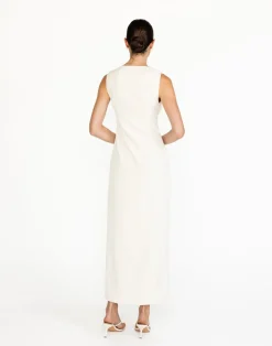 Luiza Maxi Dress (Oat)*CHARCOAL Clearance