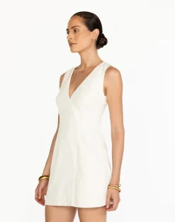 Luiza Mini Dress (Oat)*CHARCOAL Fashion