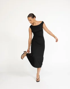 Lulu Midi Dress (Black)*CHARCOAL Discount